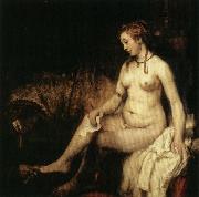 Rembrandt van rijn Bathsheba with David's Letter France oil painting artist